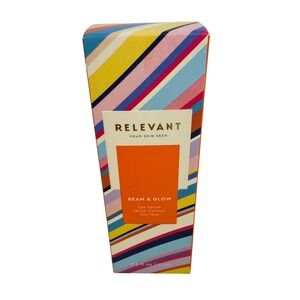 RELEVANT Beam & Glow Eye Serum 0.5 fl oz 15 ml Hydrating Wrinkle Fine Lines - BT